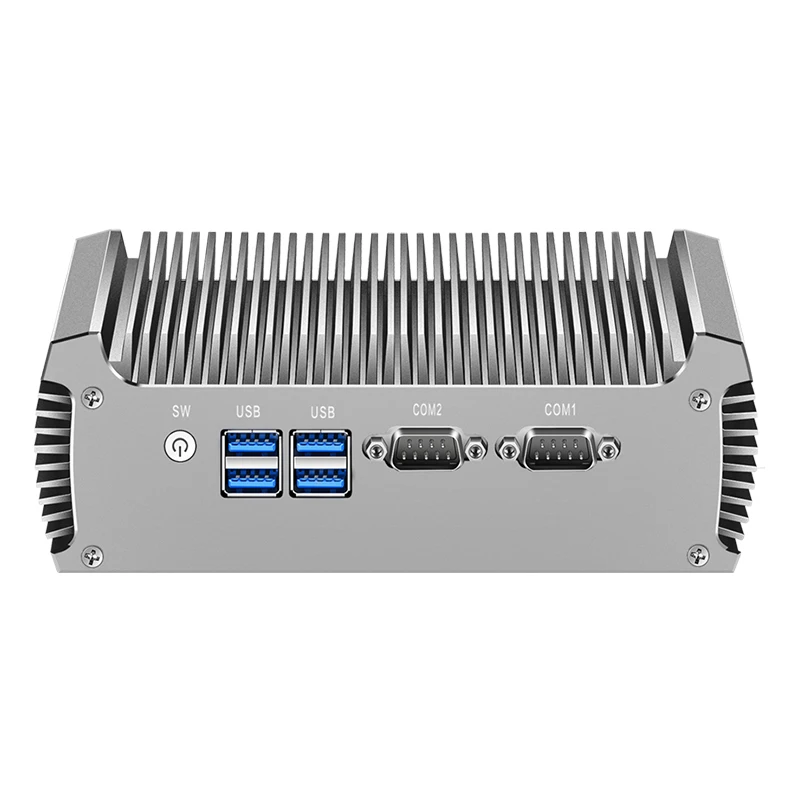 Inter Core i3 i5 i7 Industrial Mini PC Support WiFi 3G/4G LTE Linux Pfsense Computer with 2xLAN 2xRS232 4xUSB3.0 Windows10 Ready – Image 2
