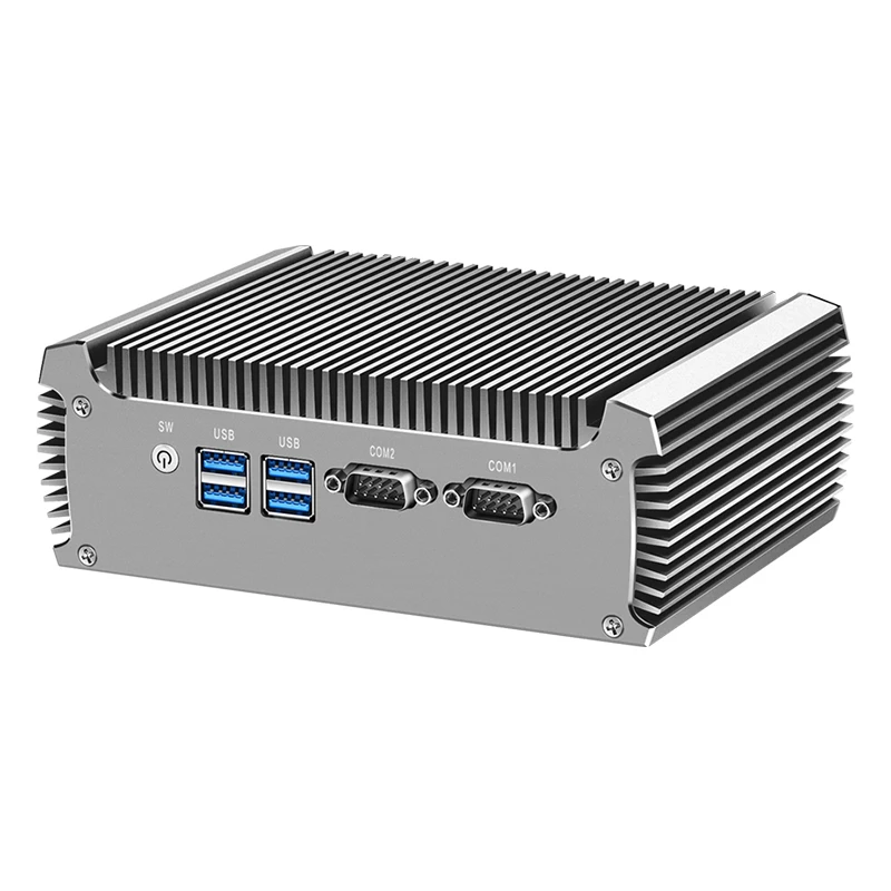 Inter Core i3 i5 i7 Industrial Mini PC Support WiFi 3G/4G LTE Linux Pfsense Computer with 2xLAN 2xRS232 4xUSB3.0 Windows10 Ready – Image 3