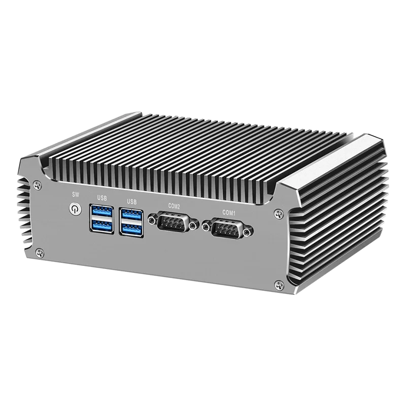 Inter Core i3 i5 i7 Industrial Mini PC Support WiFi 3G/4G LTE Linux Pfsense Computer with 2xLAN 2xRS232 4xUSB3.0 Windows10 Ready – Image 6